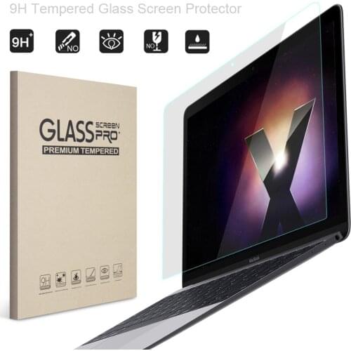 Glass Screen Protector for Macbook Air 13 inch, YWVAK 9H Tempered Guard Film For Mac Book Air 13.3" model A1466 A1369