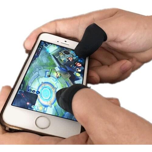 10Pcs Mobile Finger Sleeve TouchScreen Game Controller Sweatproof Gloves for Phone Gaming VDX99