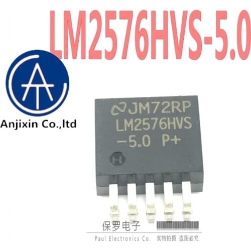 10pcs 100% orginal new LM2576HVS-5.0 LM2576 switching regulator TO-263-5 chip large chip in stock