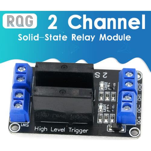 2 Kanal OMRON SSR Relais G3MB-202P 5V DC 2 Channel Solid-State Relay Board module High Level fuse for Arduino