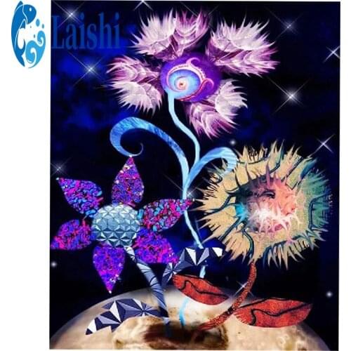 5D Diy round diamond painting Doodle flowers kit animal cross stitch mosaic diamond embroidery home decoration new year gift