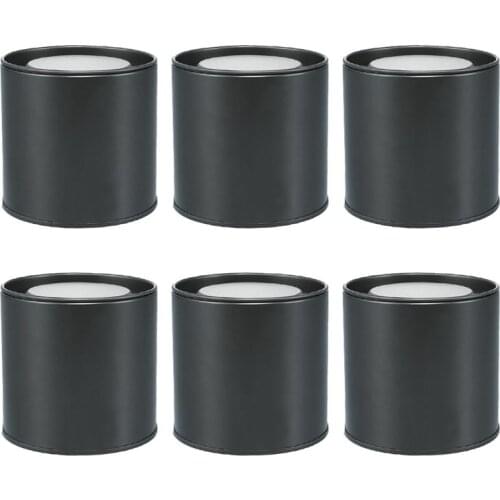 6pcs Iron Sealed Storage Can Tea Container Portable Coffee Bean Tinplate Candle Making Tins Herb Stash Spice Storage Box