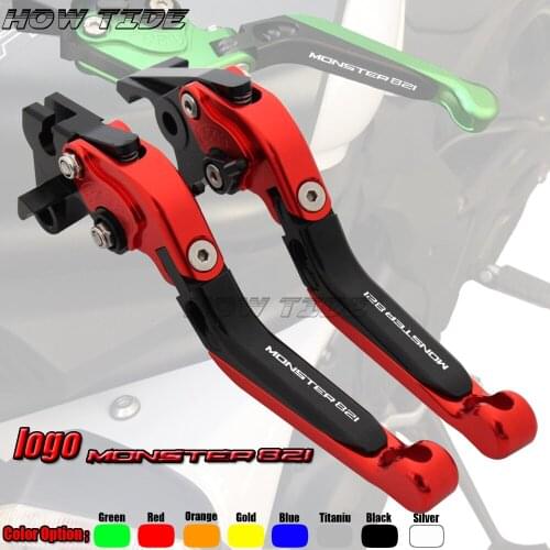 CNC Motorcycle accessories Adjustable Extendable Brake Clutch Lever for ducati monster 821 2014-2017 HYPERMOTARD 821/STRADA