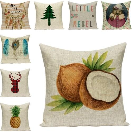 Print Cushion Cover for Sofa Art Decorative Pillow Case Throw Pillowcase Car Seat Accessories Sweet Home Decor Mom Gifts 45x45cm