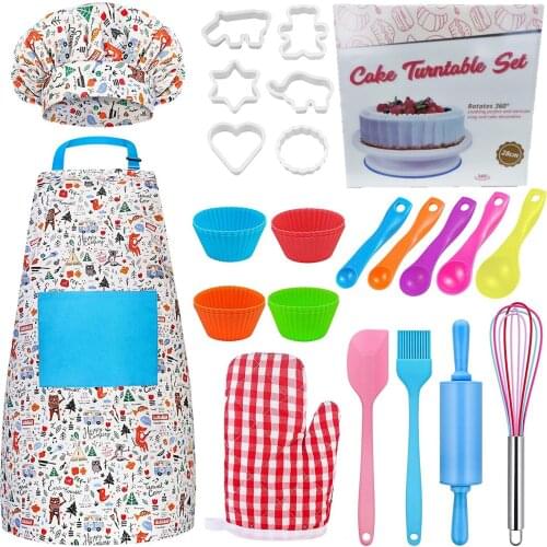 Children Cooking Baking Set Kids Kitchen Costume Pretend Role Play Friends Game Utensils Kitchen Cooker For Gifts House Toy 2021