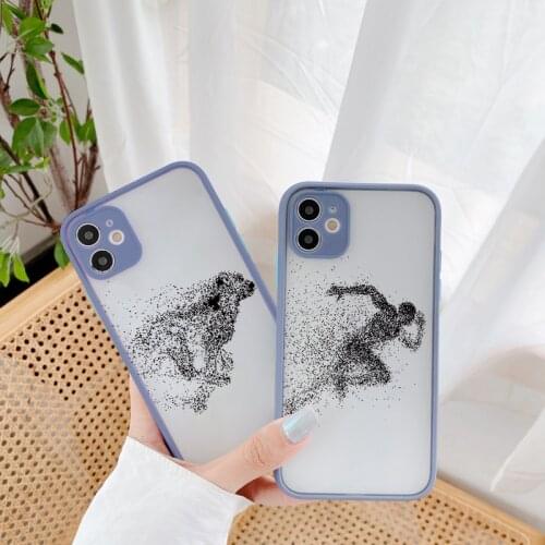 Fashion Animal Horse Eagle Wolf Sand Painting Phone Case For iPhone 12 11 Pro Max 7 8 6s Plus SE2020 X XR XS MAX Back Hard Cover