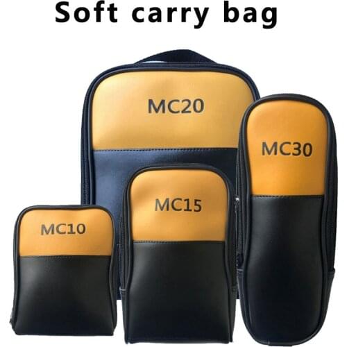 Soft carrying case for clamp meter multimeter bag tool bag leather storage bag for UNI-T UT61E+ FLUKE 15B+ F302 F15B + F17B