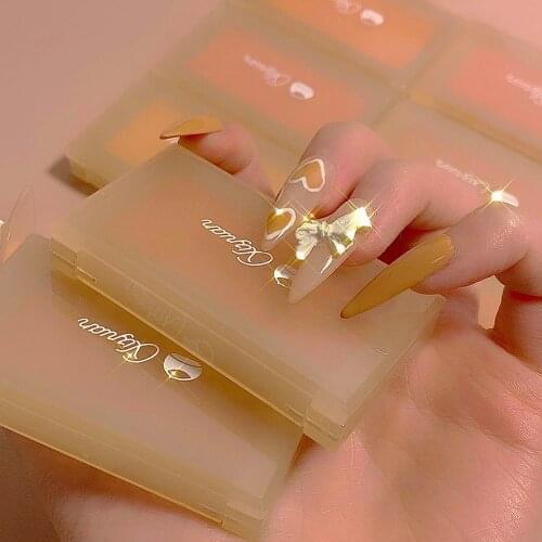 The New Chestnut Series Blush Is Delicate and Easy To Color for Beginners Monochrome Natural and Long-lasting Rosy Facial Makeup