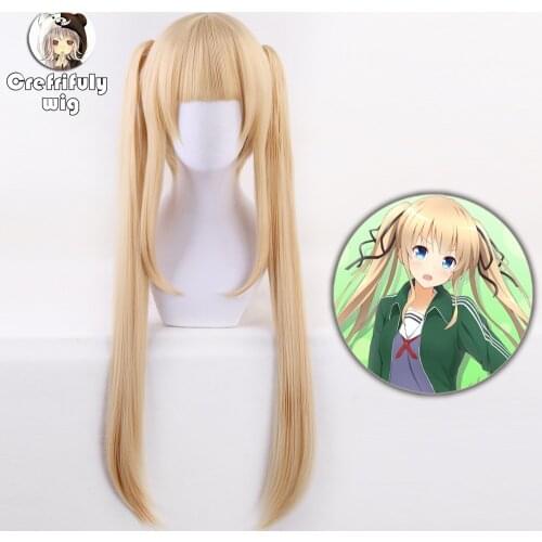 Anime Eriri Spencer Sawamura Cosplay Wig Saekano: How to Raise a Boring Girlfriend Synthetic Hair 75CM 30 Inch Blonde Hairpiece
