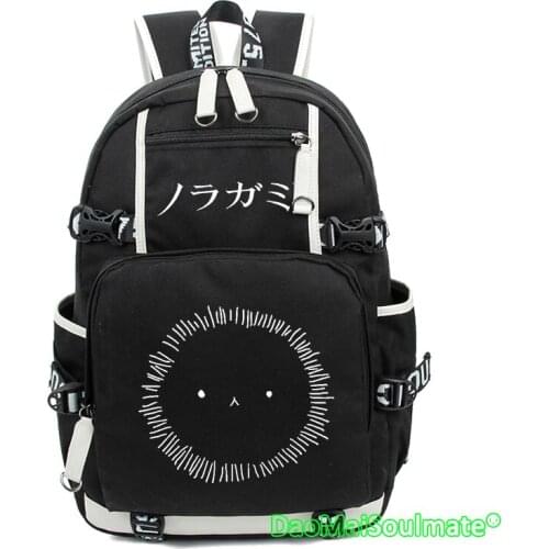 Children Anime Noragami Students School Bags Girls Laptop Backpacks Boys Cartoon Rucksack Men Large Canvas Schoolbag Waterproof