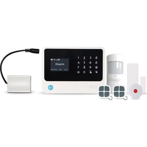 GSM Wifi Burglar Alarm System Contact ID CMS Function G90B plus GSM Wifi gprs SMS intruder Alarm with Wireless Relay Output