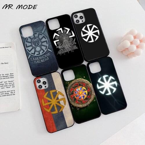 Slavic Viking symbol Kolovrat Phone Case for iPhone 11 12 pro XS MAX 8 7 6 6S Plus X 5S SE 2020 XR Soft silicone cover funda