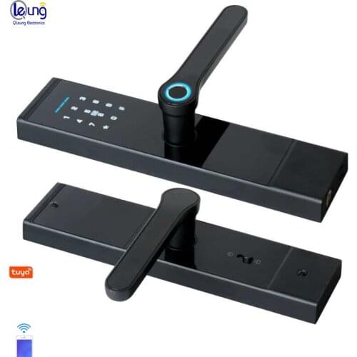 Qleung S808 Intelligent Code Key Card Smart Wifi Digital Fingerprint Smart Door Lock