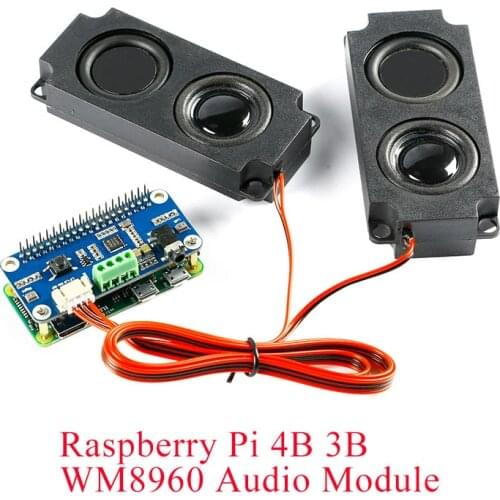WM8960 Hi-Fi Sound Card HAT for Raspberry Pi Stereo CODEC supports stereo encoding/decoding features Hi-Fi playing/recording