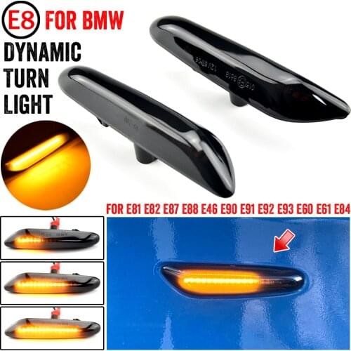 LED Side Marker Lamp Dynamic Signal Light For BMW E60 E61 E90 E91 E92 E93 E81 E82 E87 E88 E46 X3 E83 X1 E84