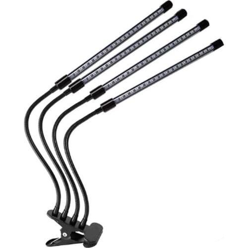 LED Plant Light, Full Spectrum Four Tube Plant Grow Lamp 360 degree Adjustable, for Indoor Plants, Seedlings, Succulents