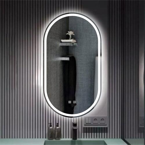 Smart Makeup Bathroom Mirror With light, Anti-Fog,Brightness Dimmer Three Color LED Bath Vanity full body Mirror