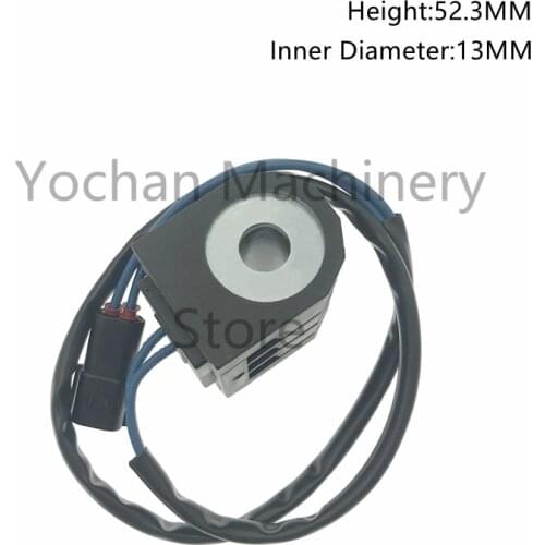 High Quality Solenoid Valve Coil 24V For Daewoo Doosan Excavator Fit DH220-5 DH215-7 DH235 DH225-7