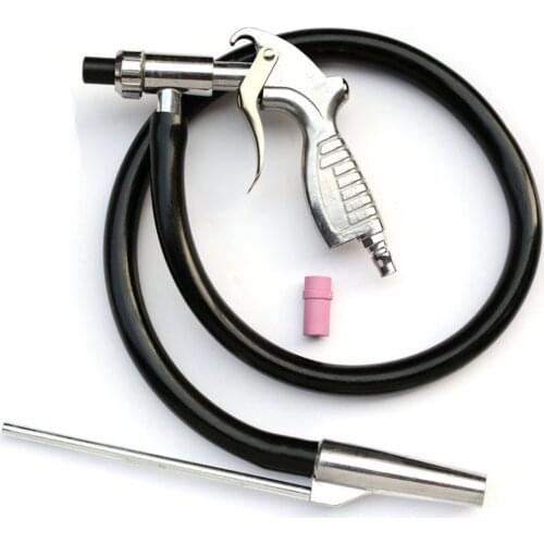 High quality Industrial Spray Gun Sand Blasting Gun kit 1 ceramic nozzle 1 steel nozzle 1 Sand Suction Pipe Air Sandblaster