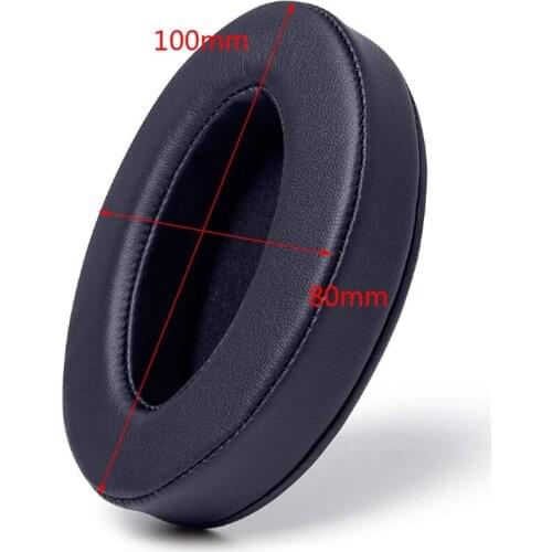 1Pair Foam Ear Pads Cushion Leather Earpad for ATH-MSR7 M50X M20 M40 M40X SX1 Cushions Skin