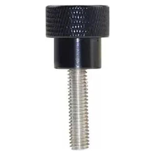 1pcs M6 Black Aluminum alloy handle stainless steel screw High-end knurled hand screws Step handles bolt total height 20mm