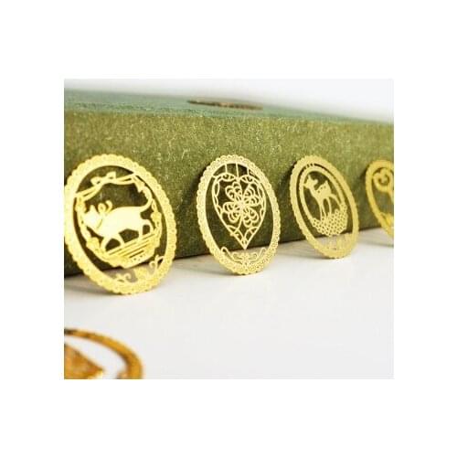 3pcs explosion models 7 cute lace creative cartoon animal metal hollow bookmarks custom