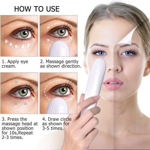 Ems Trillingen Ogen Massage Rood Licht Therapie Anti Rimpels Verwijderen Donkere Cirkel Anti Aging Eye Care Hot Massager Beauty