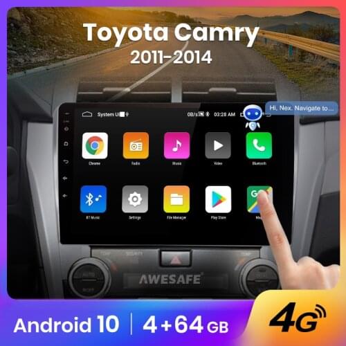 AWESAFE PX9 For Toyota Camry 8 50 55 2011 - 2014 Car Radio Multimedia Video Player Navigation GPS No 2 din 2din DVD Android 10