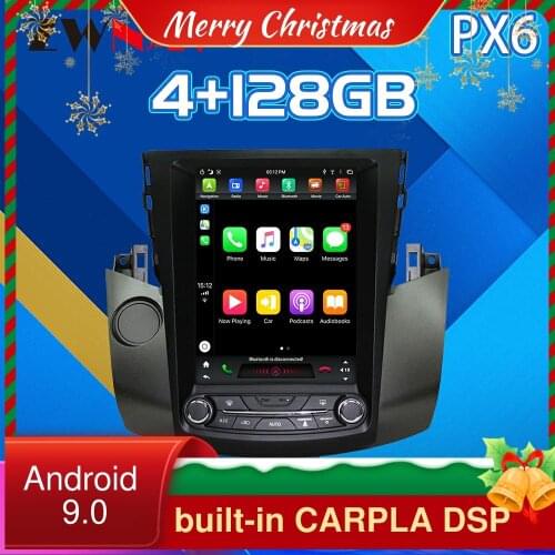 4G 128G Android 9 Car radio Stereo For Toyota RAV4 RAV 4 GPS Navigation Audio radio head unit CARPLAY DSP 2003-2009