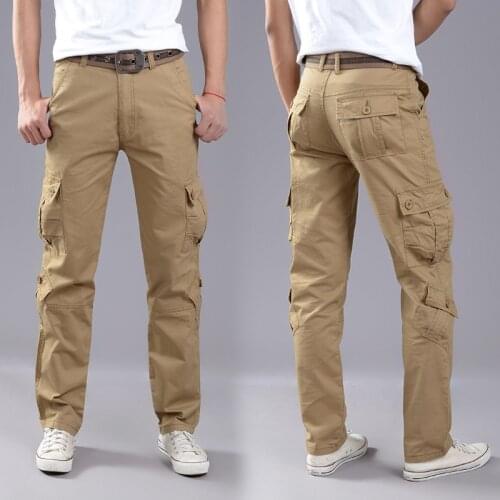 Mens Military Style Cargo Pants Men Summer Spring Tactical Pants Male Trousers Joggers Army Pockets Casual Pants Joggers