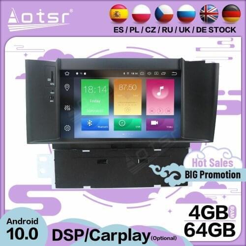 Carplay Multimedia Stereo Android 10 Player For Citroen C4 C4L DS4 2011 2012 2013 2014 2015GPS BT Audio Radio Receiver Head Unit