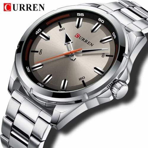 CURRENTop Luxury Brand Men Watch Fashion Casual Men’s Watches Stainless Steel Waterproof Business Male Clock Relogio Masculino