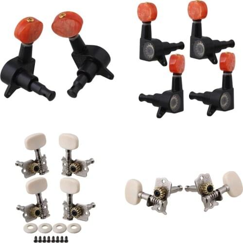 Ivory Color Button 2L+2R UKULELE Tuning Pegs Machine Head Replacement