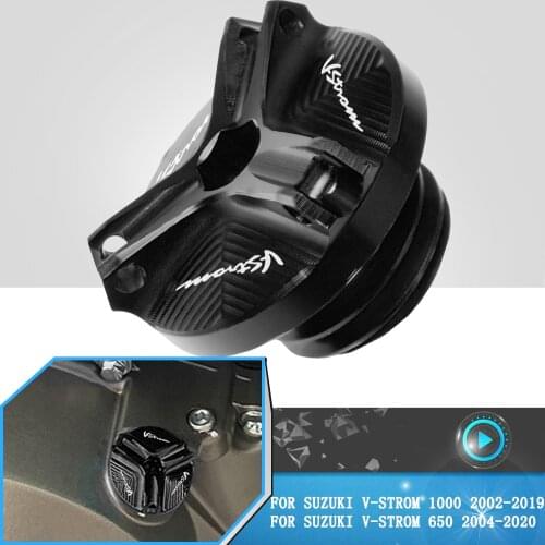 FOR SUZUKI V-STROM 1000 VSTROM 650 2004-2020 Motorcycle Accessories Engine Oil Cup Plug Cover Motocross Aluminum Oil Filler Cap