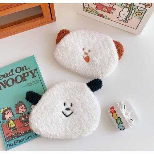 Ins Cartoon plush ladies coin purse cute anime coin bag key bag female children student wallet gift bag female zipper casual bag