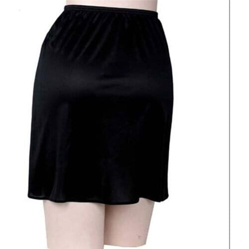 Anti-Light Short Skirt Petticoat Opaque Solid Color High Quality Flat-Lined Petticoat Small Fresh Simple Cute Woman Lady Skirt
