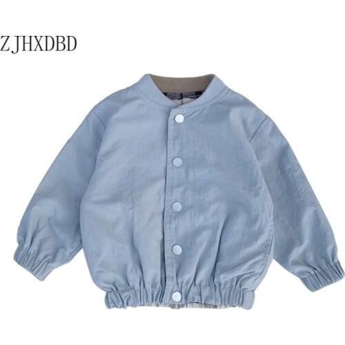 Baby Boys Jacket Clothes Autumn Winter Stand Denim Jacket for Baby Girls Jacket Coat Kids Outerwear Children Clothes 2 3 8 Year