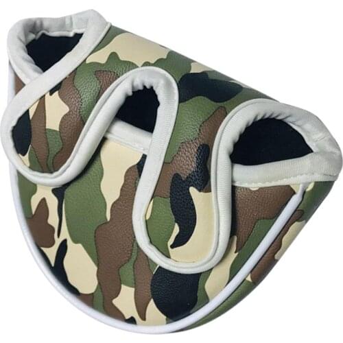 Square Mallet Headcover Magnetic Closure Golf Putter Head Cover