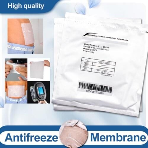 High quality beauty equipment accessories 12X12cm antifreeze membranes anti freeze membranes for freeze fat slimming machine