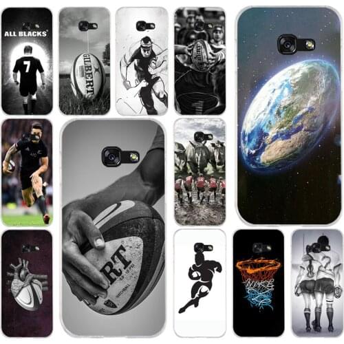163FG Rugby Ball Sport Soft Silicone Tpu Cover phone Case for Samsung a3 2016 a5 2017 a6 plus a7 a8 2018 s6 7 8 9