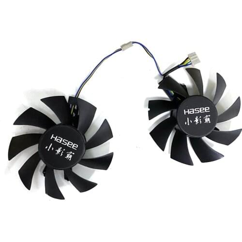 NEW 2PCS 75MM T128015SH 4PIN 49*46*17mm 0.32AMP Hasee GM50Ti GTX750Ti GTX950 Graphics Video Card VGA Fan Cooler fan Replace