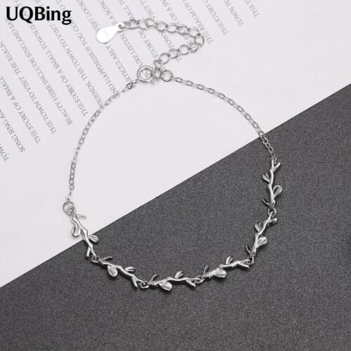 2018 New Fashion 925 Sterling Silver Branch Bracelets For Women Chain Bracelet Charms Pulsera Drop Shipping
