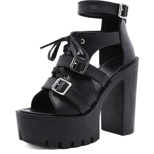 New Arrival Womens Sandals Sexy Party Platform Pumps Summer Shoes Size 40 41 42 qq059