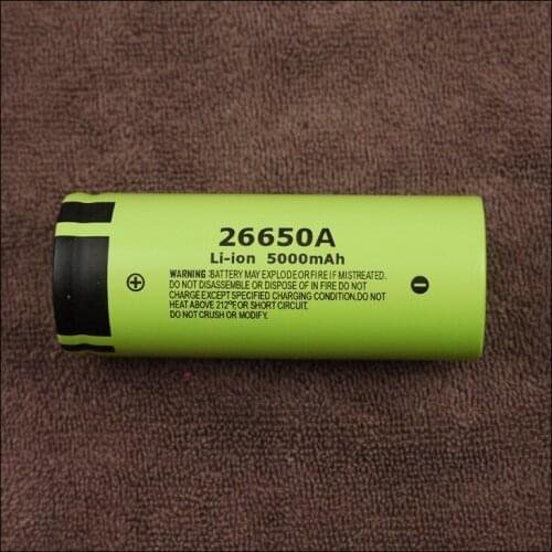 New Genuine Panasonic 26650A 3.7V 5000mAh High Capacity 26650 Li-ion Battery Rechargeable Lithium Batteries Cell