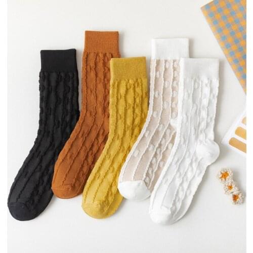 Japanese Harajuku Funny Cotton women Socks Warmer Solid casual Socks Soft Snow Boots Kawaii Candy Color Floor Sleep Socks