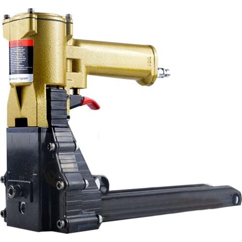 Portable pneumatic stapler gun carton box nails closing tools