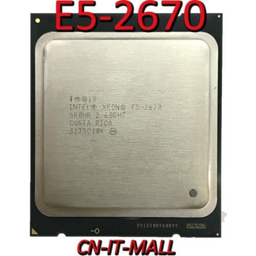 Pulled E5-2670 Server cpu 2.6G 20M 8Core 16 thread LGA2011 Processor