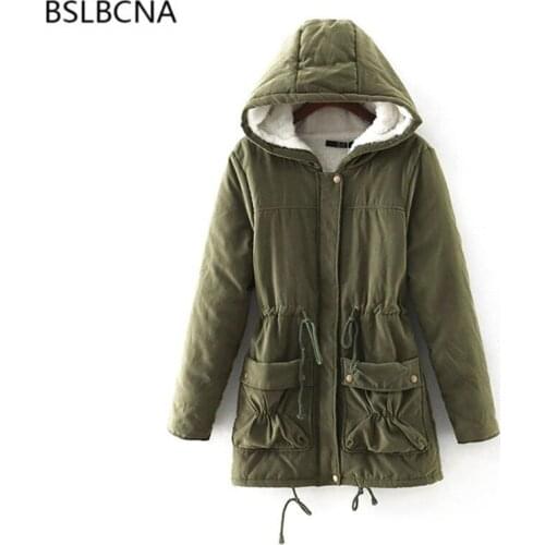 Plus Size Warm Cotton Coat Female ParkasLong Sleeve Hooded Hat Long Outerwear 2019 Ukraine New Autumn Winter Jacket Women A519