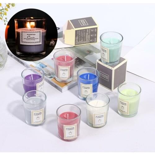1PC Strongwell Nordic Scented Candles Home Decoration Birthday Cake Christmas Romantic Wedding Wax Candles Candle