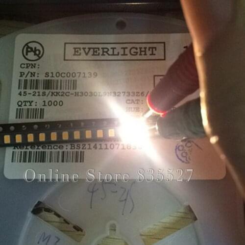 100pcs/lot LED 3020 warm white 0.8 thickness Ultrathin 0.2W 60ma Original bright SMD lamp beads light - emitting diode